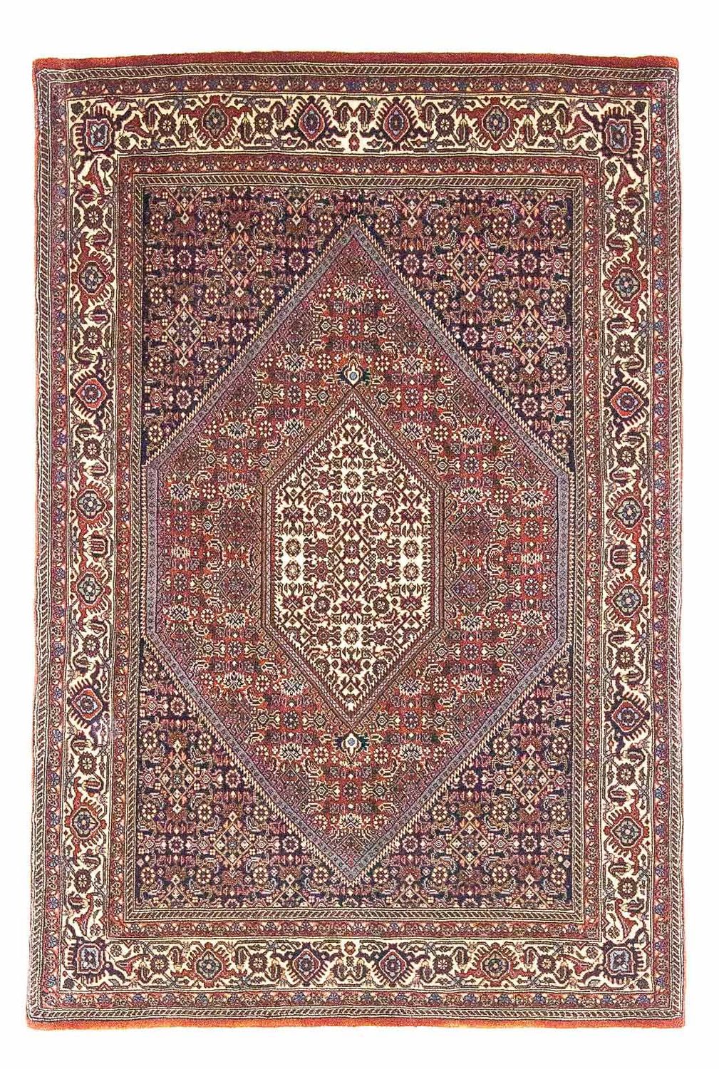 Tapis persan - Bidjar - 170 x 107 cm - rouge clair