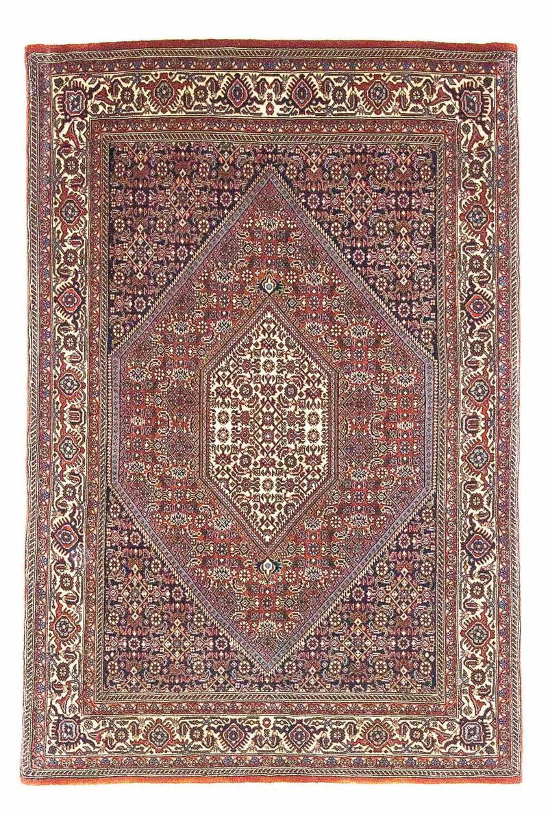 Tapis persan - Bidjar - 170 x 107 cm - rouge clair