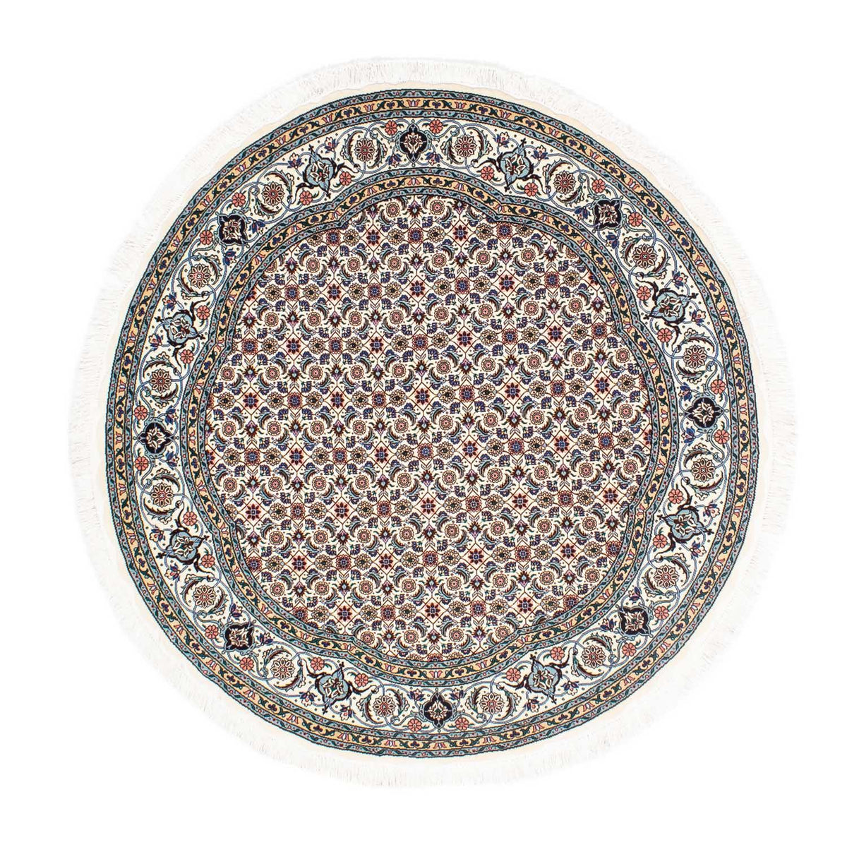 Tapis persan - Tabriz - Royal ronde - 150 x 150 cm - beige