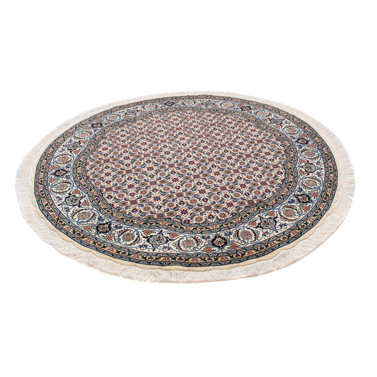 Tapis persan - Tabriz - Royal ronde - 150 x 150 cm - beige
