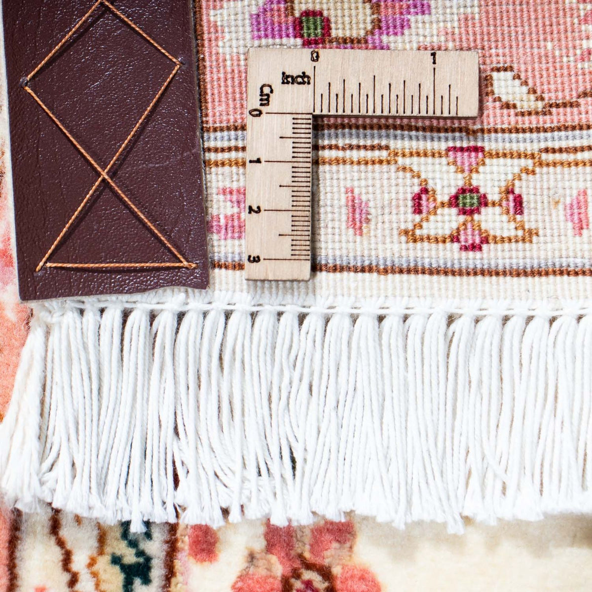 Tapis de couloir Tapis persan - Tabriz - Royal - 212 x 82 cm - beige