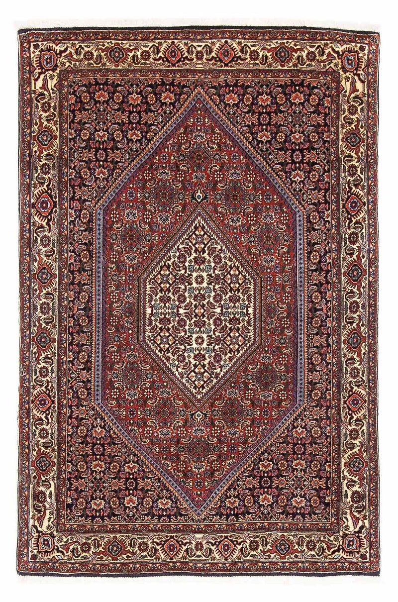 Tapis persan - Bidjar - 153 x 105 cm - bleu foncé