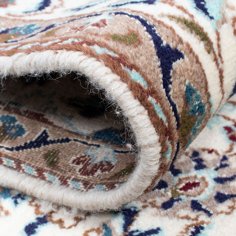 Tapis de couloir Tapis persan - Nain - 376 x 75 cm - beige