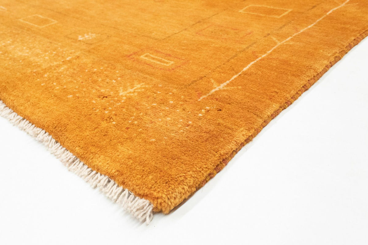 Tapis Gabbeh - Persan - 193 x 151 cm - or