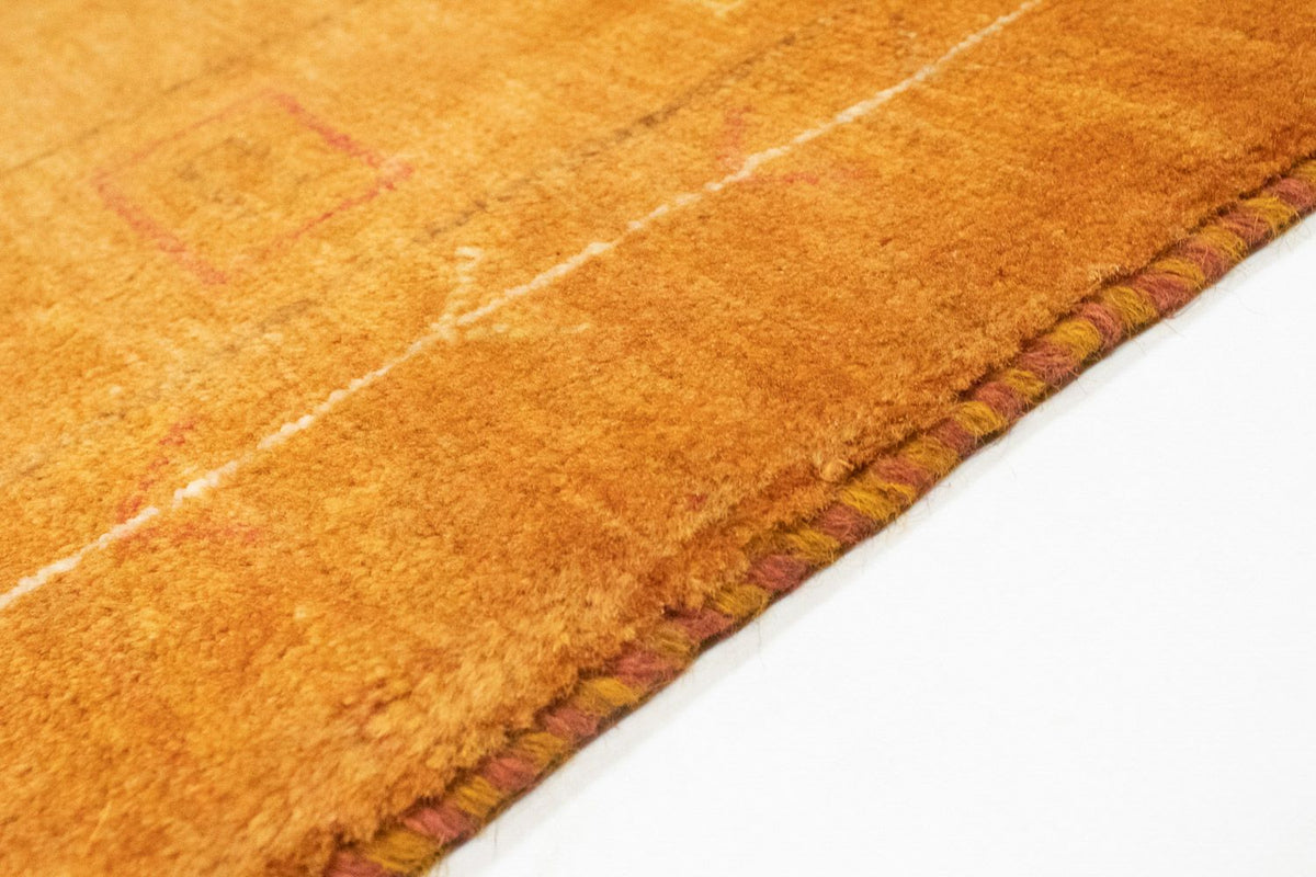 Tapis Gabbeh - Persan - 193 x 151 cm - or
