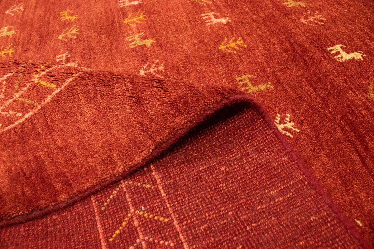 Tapis Gabbeh - Persan - 240 x 168 cm - rouge