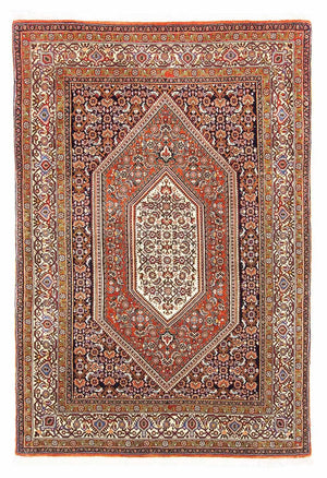 Tapis persan - Bidjar - 153 x 108 cm - rouge clair