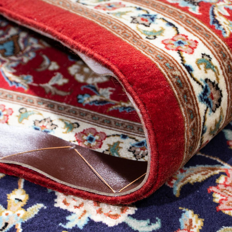 Tapis persan - Ghom - 200 x 130 cm - bleu foncé