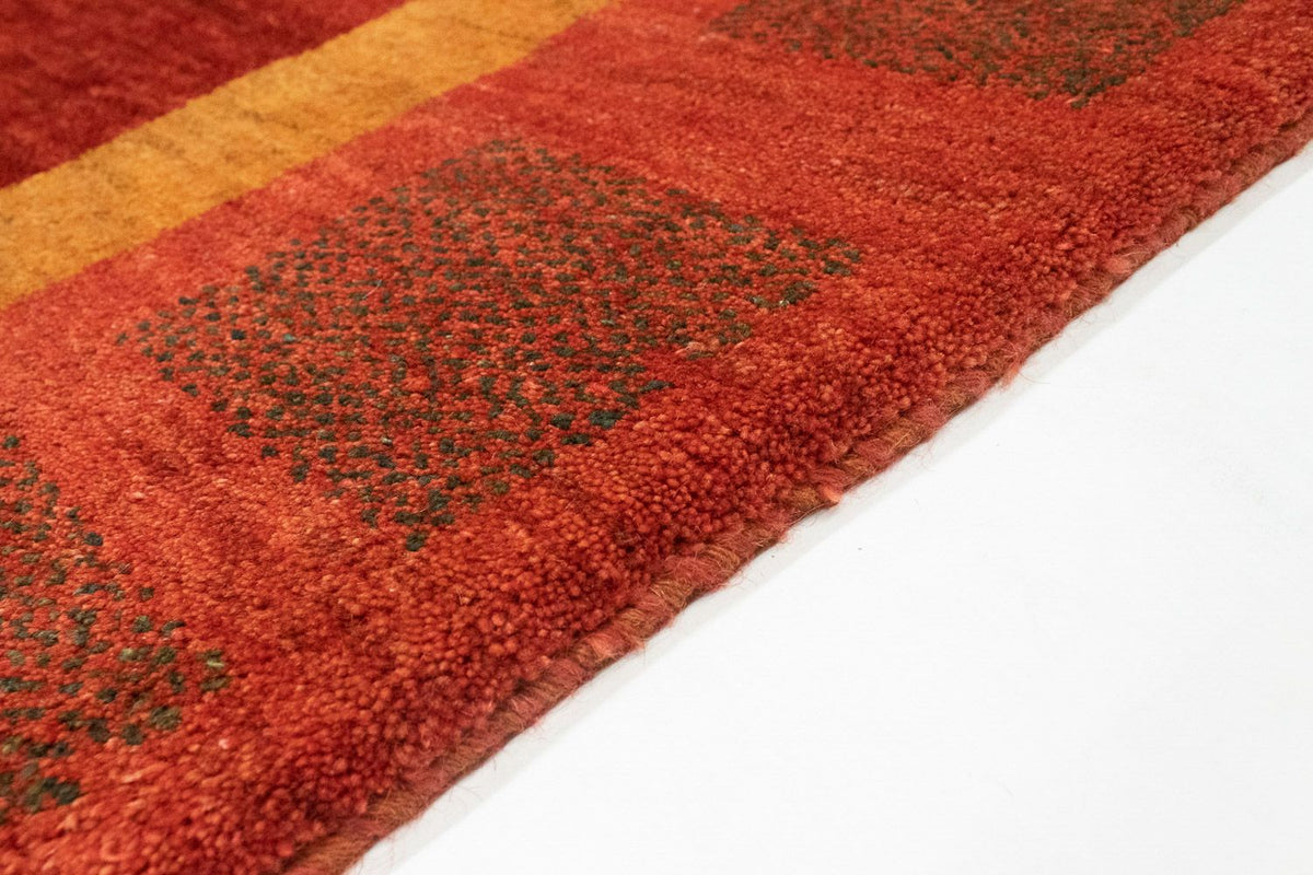 Tapis Gabbeh - Persan - 198 x 147 cm - rouge