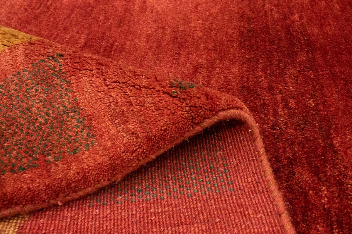 Tapis Gabbeh - Persan - 198 x 147 cm - rouge