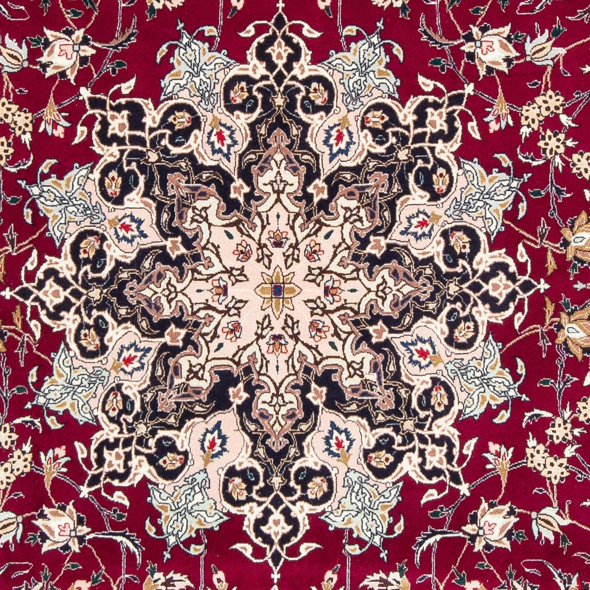 Tapis persan - Tabriz - Royal - 308 x 203 cm - rouge foncé