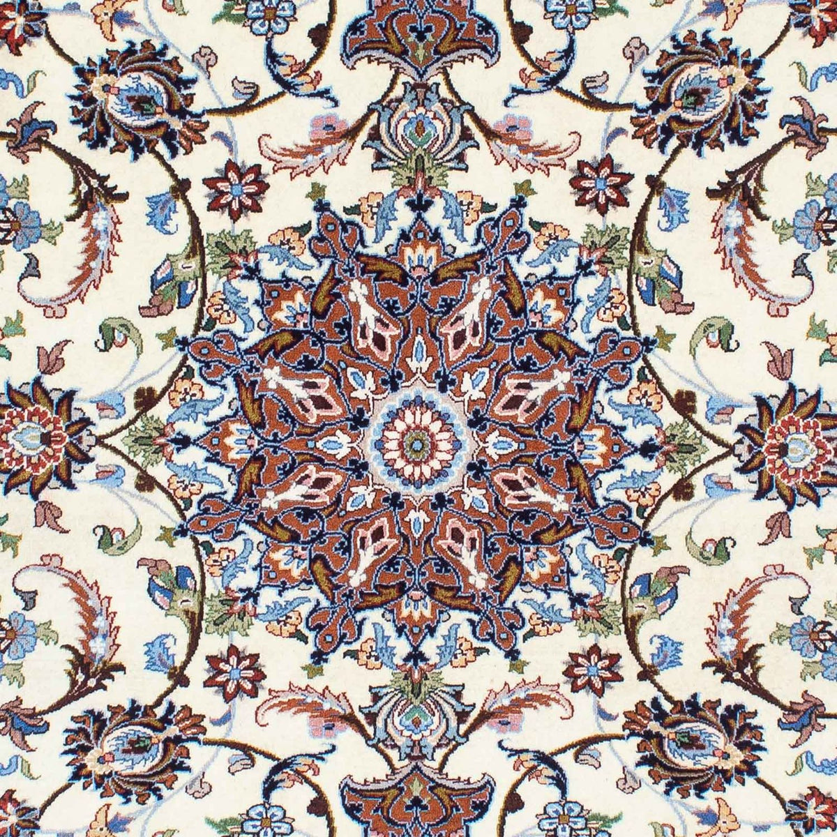 Tapis persan - Ghom - 253 x 180 cm - beige
