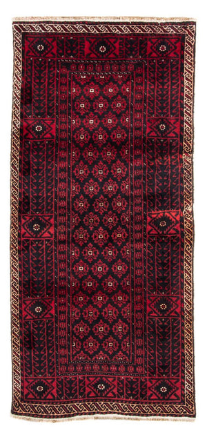 Tapis de couloir Tapis Belutsch - 222 x 110 cm - rouge foncé