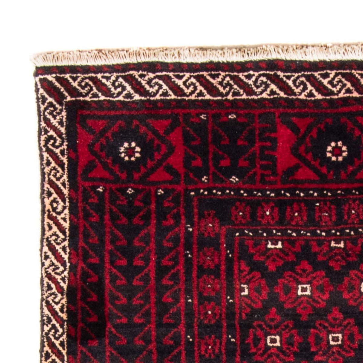 Tapis de couloir Tapis Belutsch - 222 x 110 cm - rouge foncé