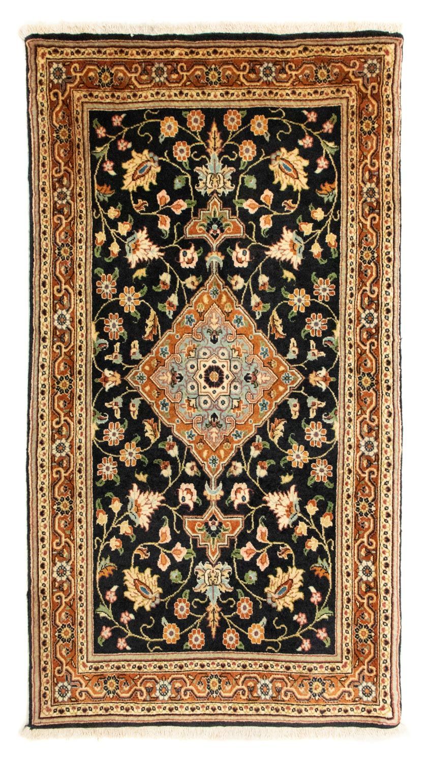 Tapis persan - Nomadic - 136 x 73 cm - bleu foncé