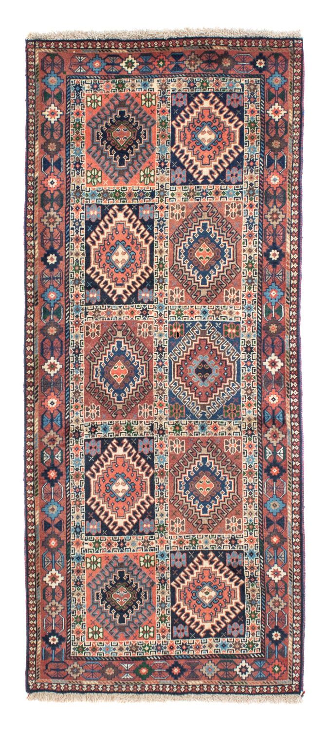Tapis de couloir Tapis persan - Nomadic - 200 x 82 cm - rouge clair