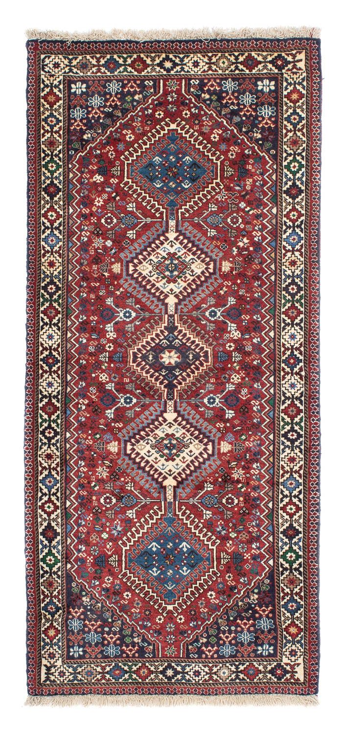 Tapis de couloir Tapis persan - Nomadic - 198 x 84 cm - rouge foncé