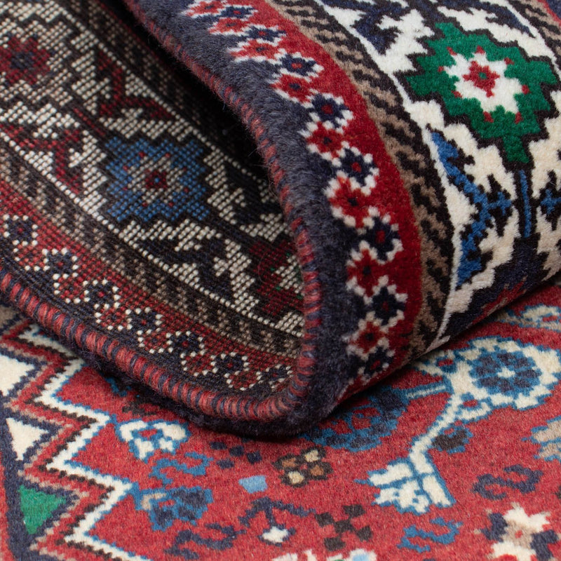 Tapis de couloir Tapis persan - Nomadic - 198 x 84 cm - rouge foncé