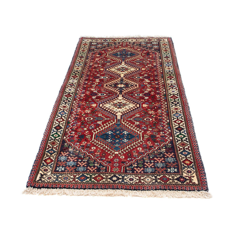 Tapis de couloir Tapis persan - Nomadic - 198 x 84 cm - rouge foncé