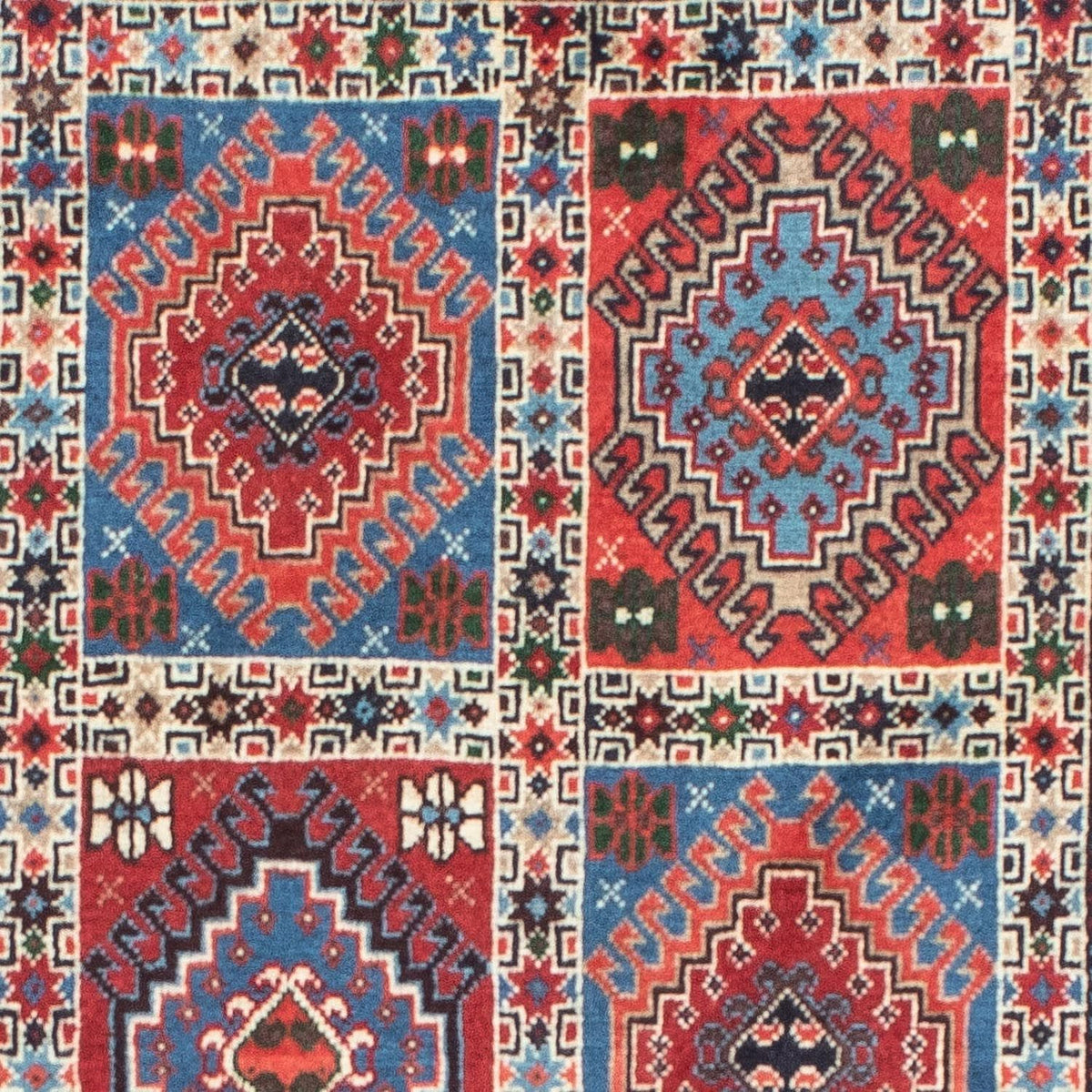 Tapis de couloir Tapis persan - Nomadic - 197 x 80 cm - rouge