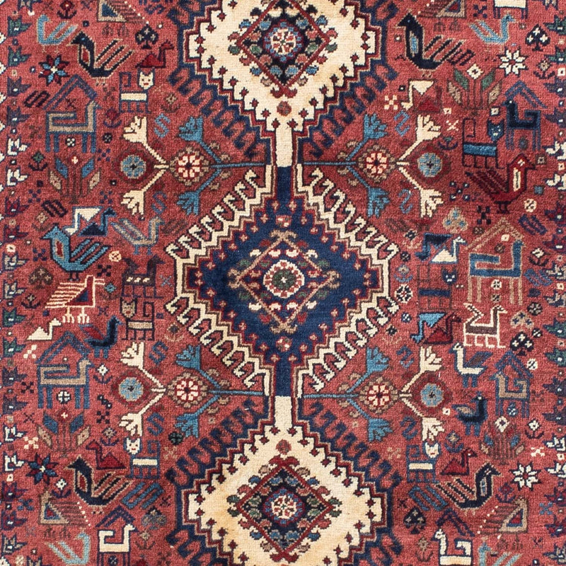 Tapis persan - Nomadic - 146 x 100 cm - rouge clair