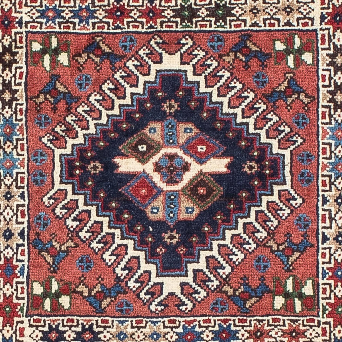 Tapis persan - Nomadic - 140 x 100 cm - rouge clair