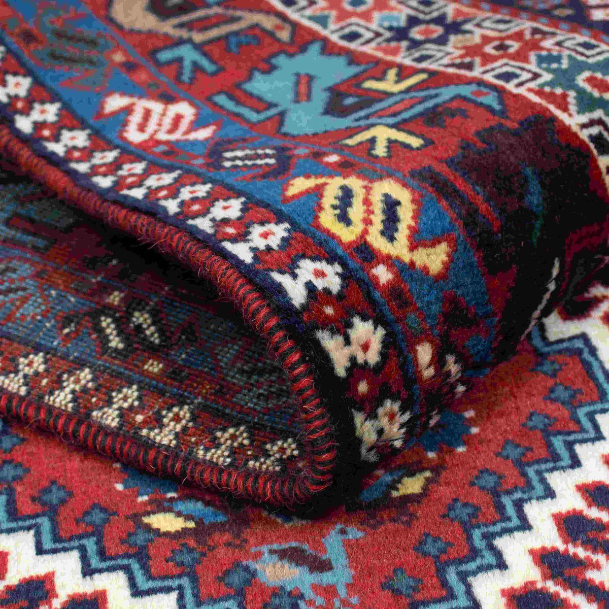 Tapis persan - Nomadic - 147 x 99 cm - multicolore