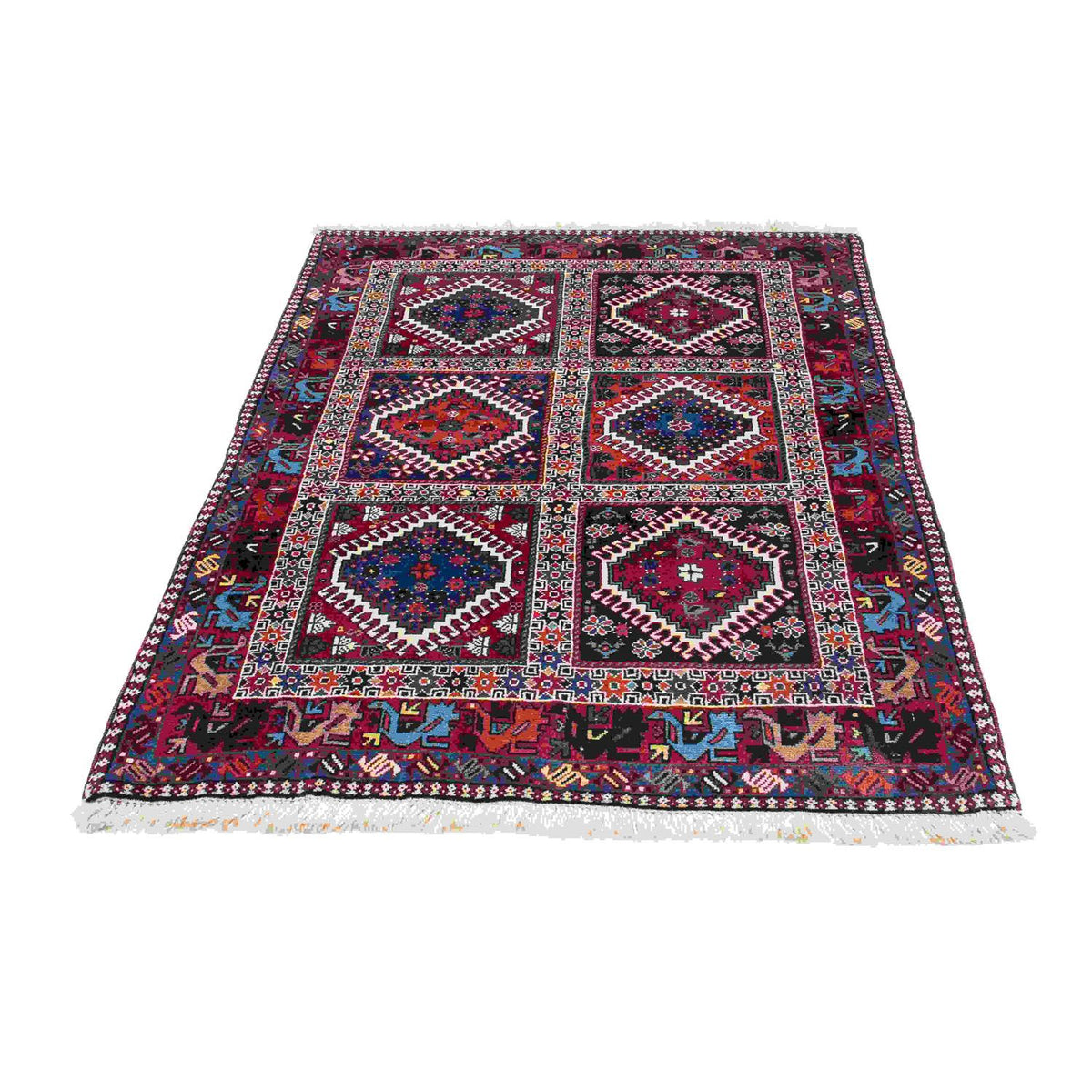 Tapis persan - Nomadic - 147 x 99 cm - multicolore