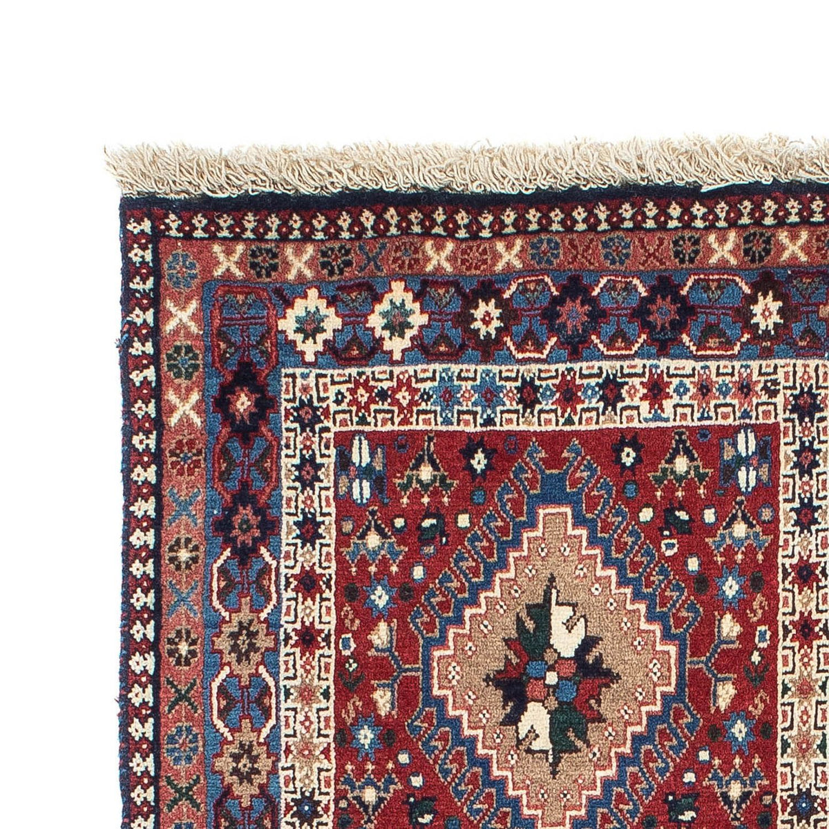 Tapis persan - Nomadic - 146 x 100 cm - bleu
