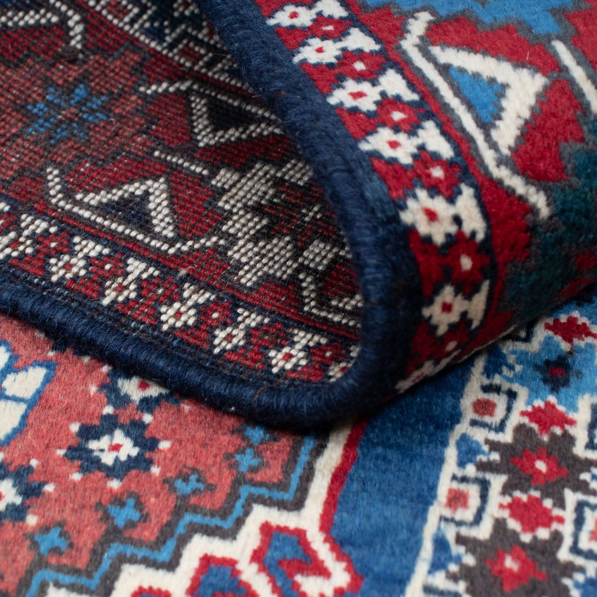 Tapis persan - Nomadic - 144 x 99 cm - bleu