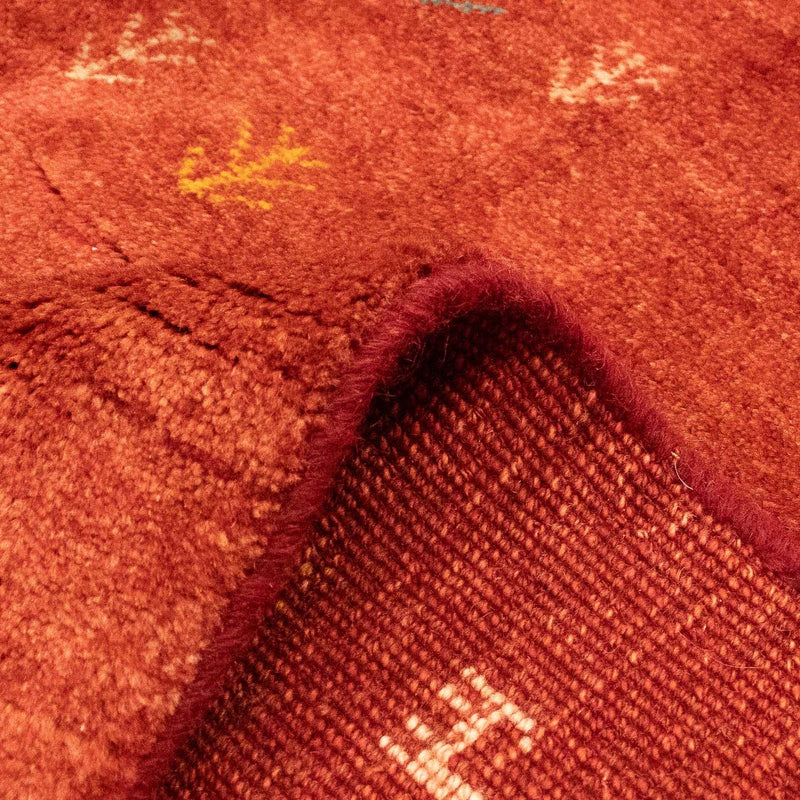 Tapis Gabbeh - Persan - 225 x 171 cm - rouge foncé