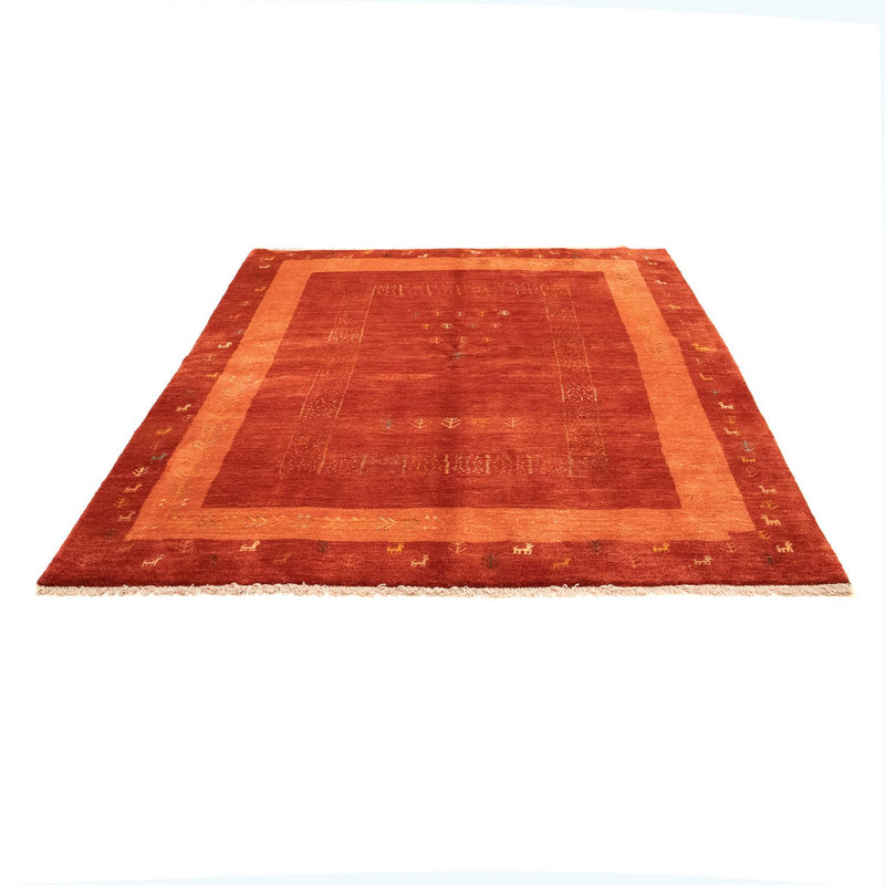 Tapis Gabbeh - Persan - 225 x 171 cm - rouge foncé