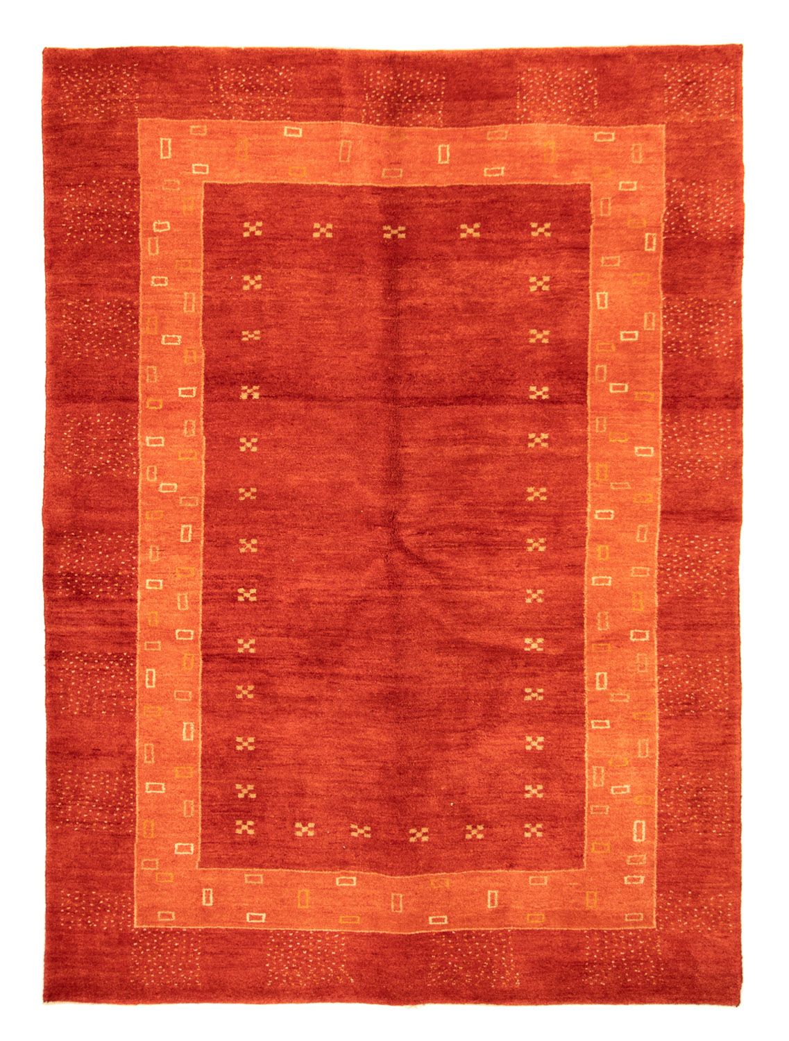 Tapis Gabbeh - Persan - 231 x 170 cm - rouge