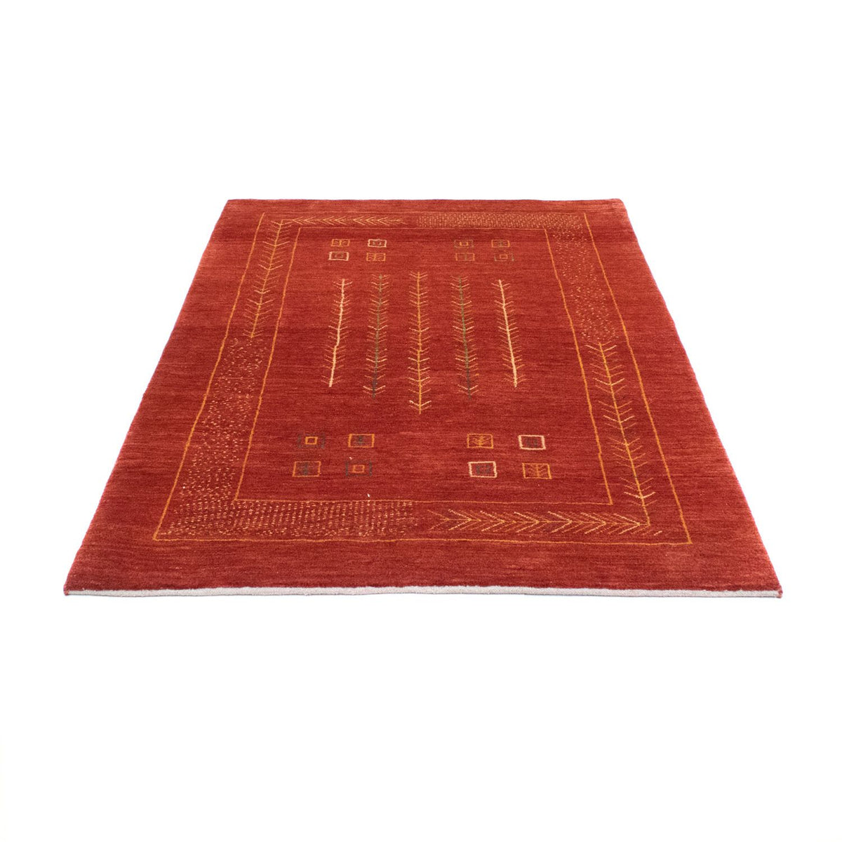 Tapis Gabbeh - Persan - 180 x 124 cm - rouge