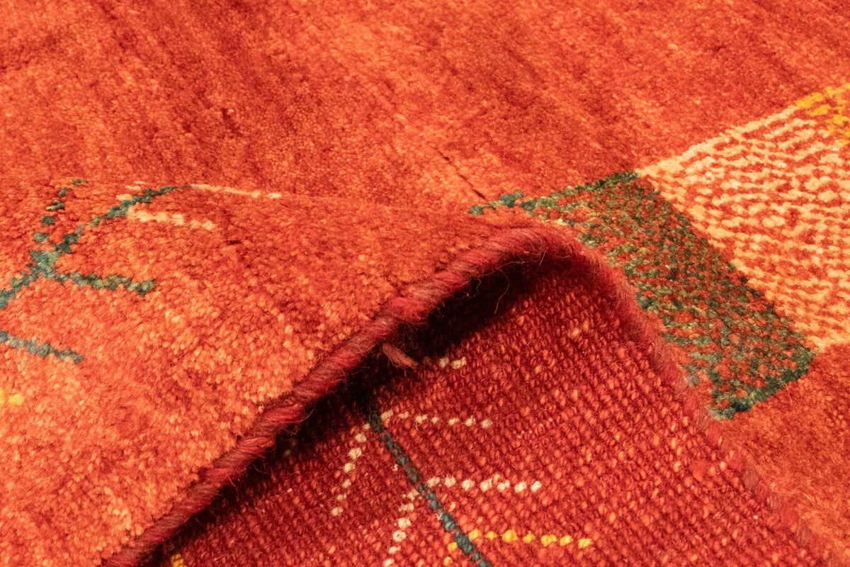 Tapis Gabbeh - Persan - 231 x 168 cm - rouge