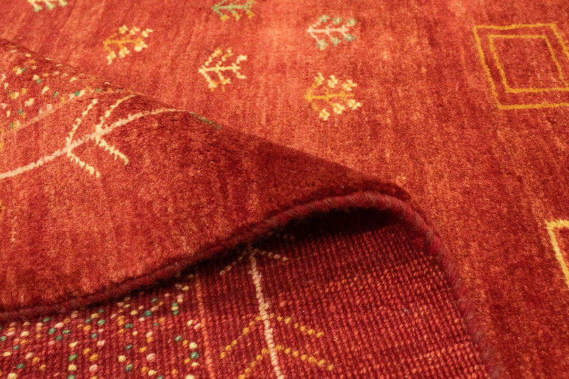 Tapis Gabbeh - Persan - 195 x 156 cm - rouge