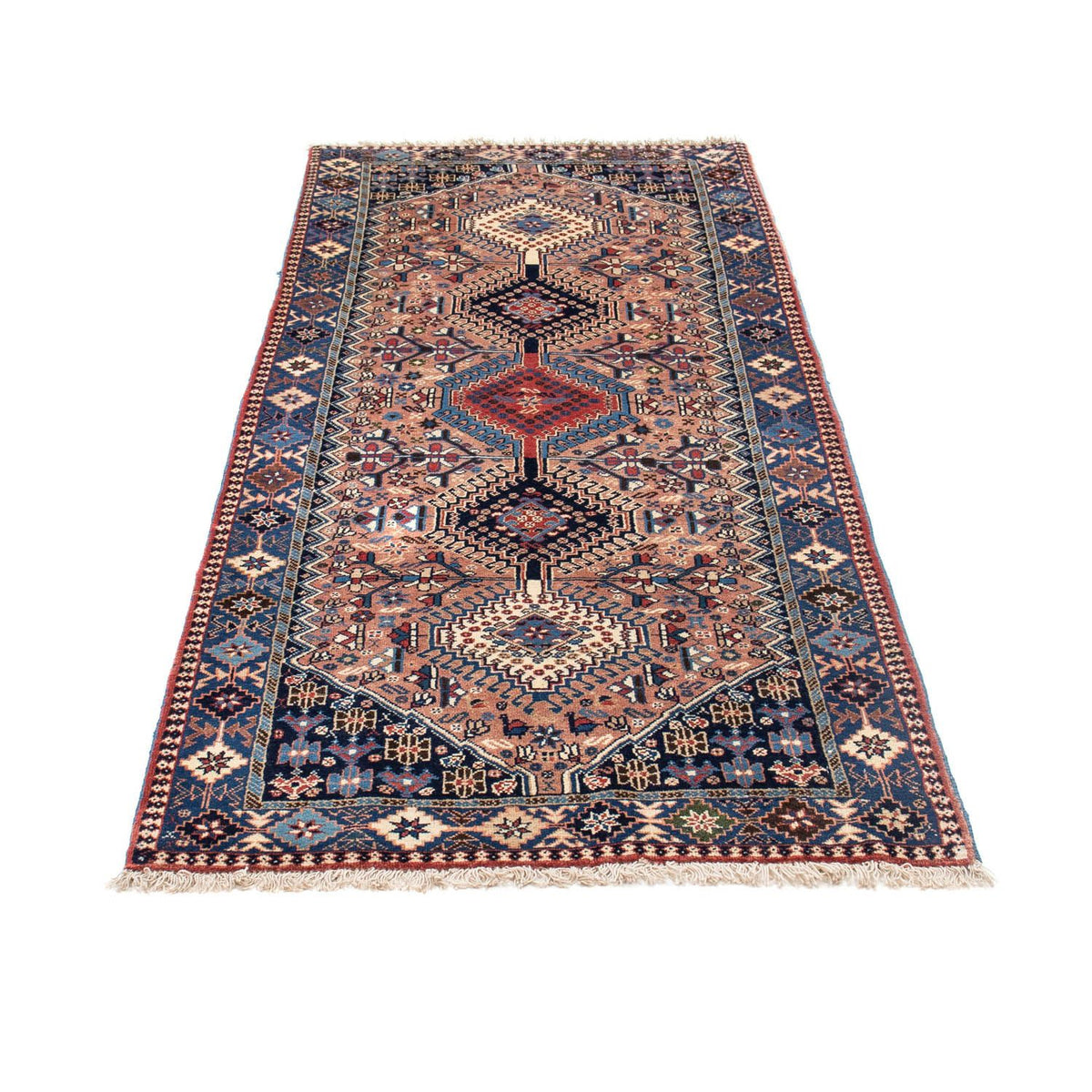 Tapis persan - Nomadic - 188 x 80 cm - rouge clair
