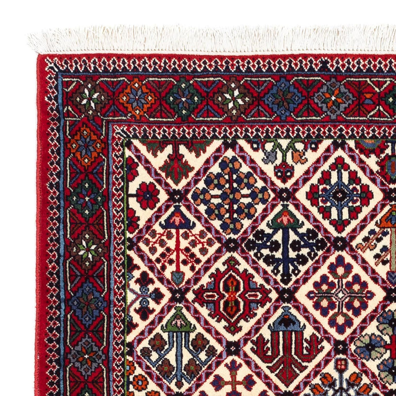 Tapis persan - Nomadic - 146 x 112 cm - rouge foncé