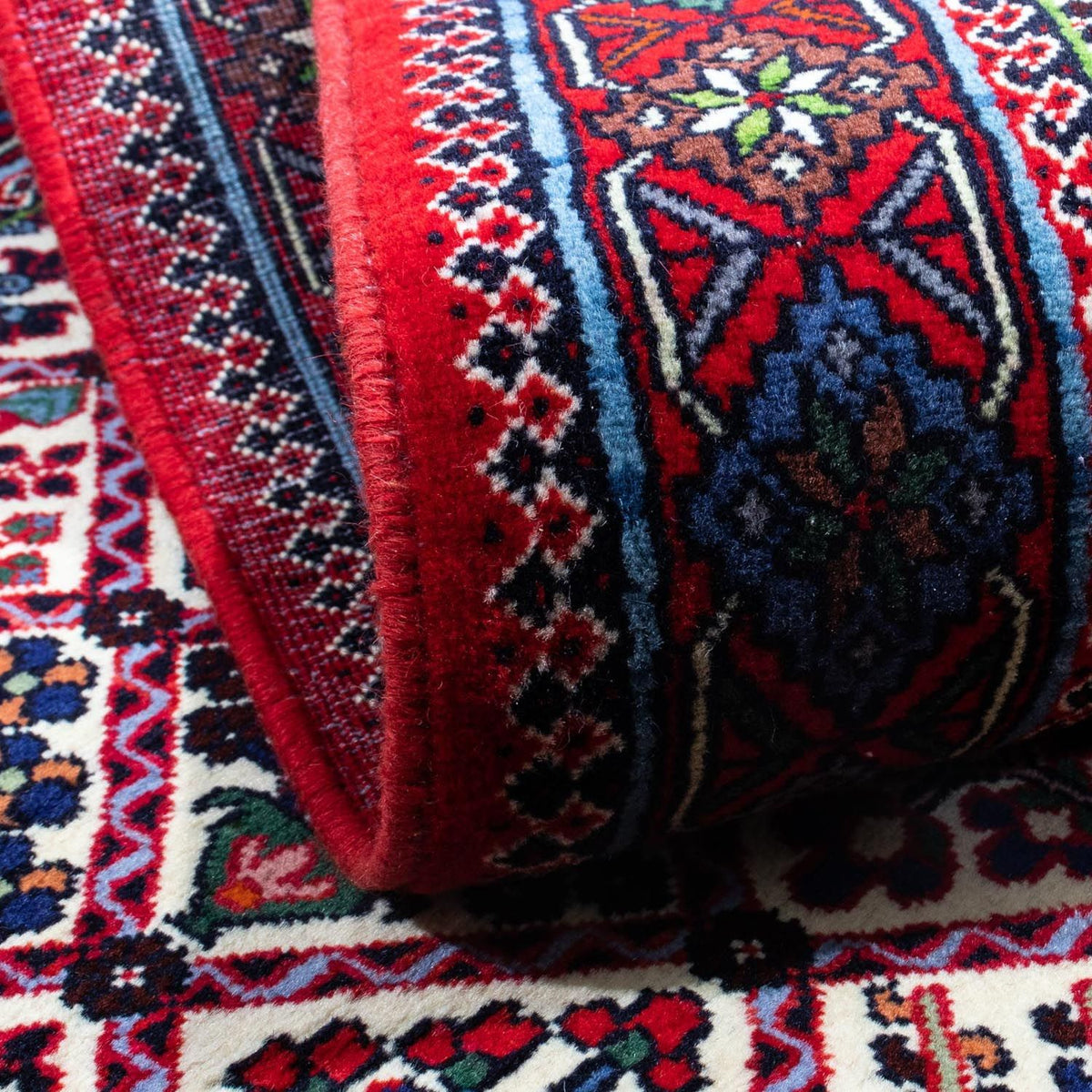 Tapis persan - Nomadic - 146 x 112 cm - rouge foncé