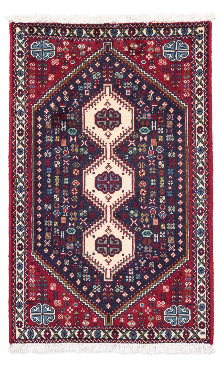 Tapis persan - Nomadic - 120 x 74 cm - bleu foncé