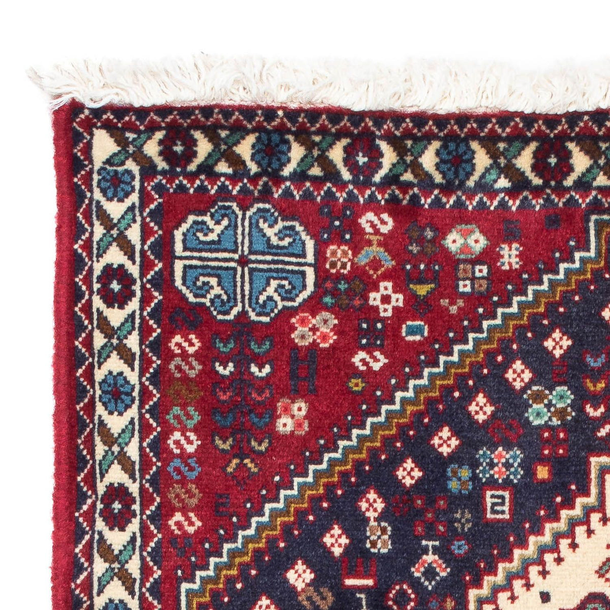 Tapis persan - Nomadic - 120 x 74 cm - bleu foncé
