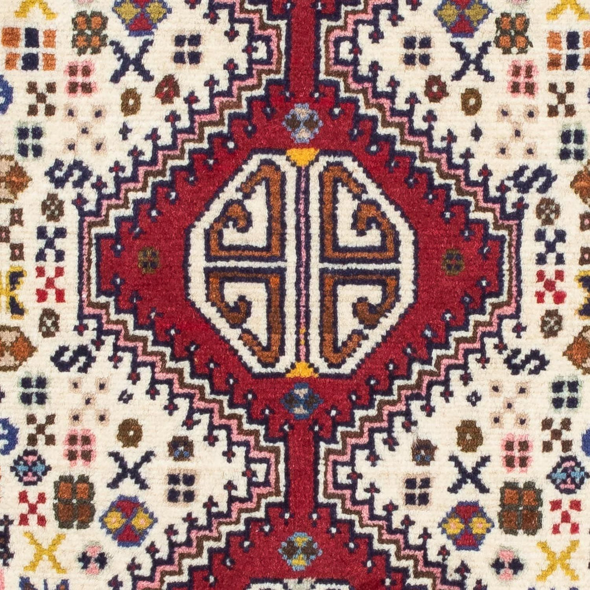 Tapis persan - Nomadic - 121 x 80 cm - rouge foncé