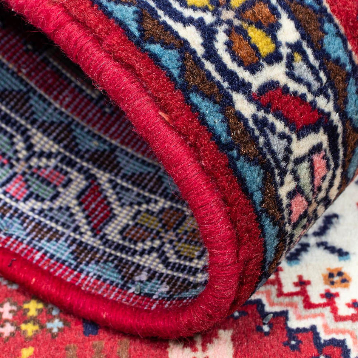 Tapis persan - Nomadic - 121 x 80 cm - rouge foncé