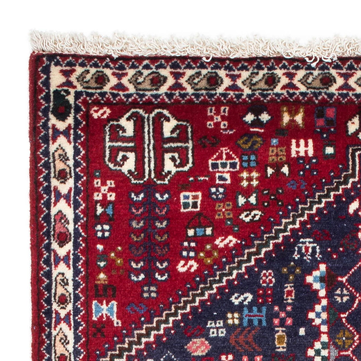 Tapis persan - Nomadic - 129 x 78 cm - bleu foncé