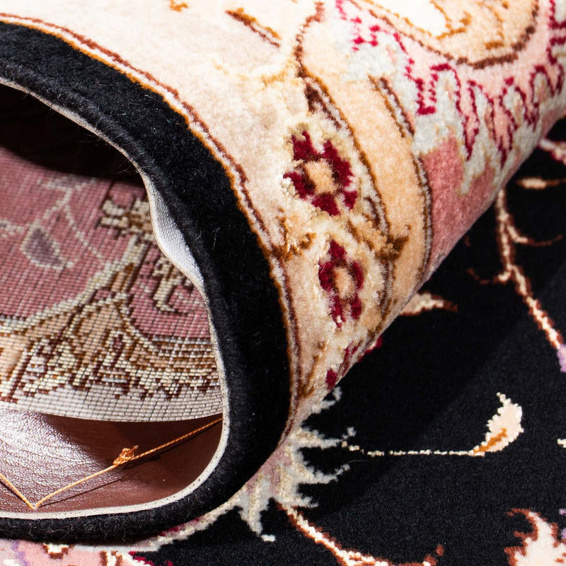 Tapis persan - Tabriz - Royal - 236 x 165 cm - bleu foncé