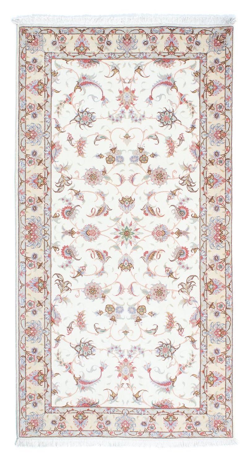 Tapis de couloir Tapis persan - Tabriz - Royal - 196 x 100 cm - beige