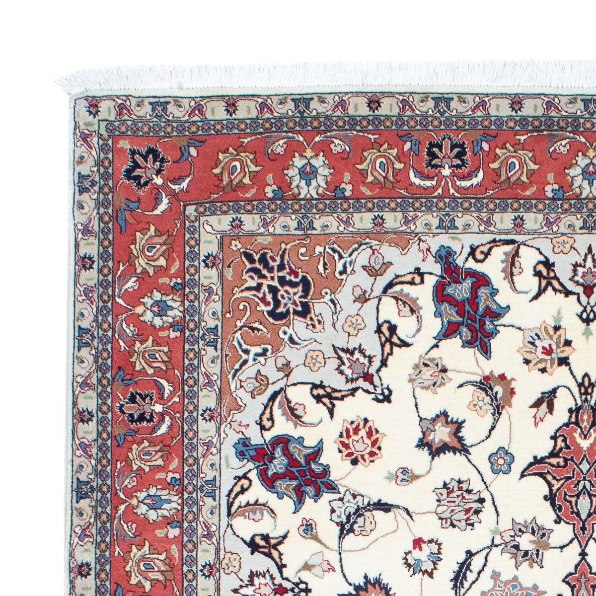 Tapis persan - Tabriz - Royal - 198 x 151 cm - beige