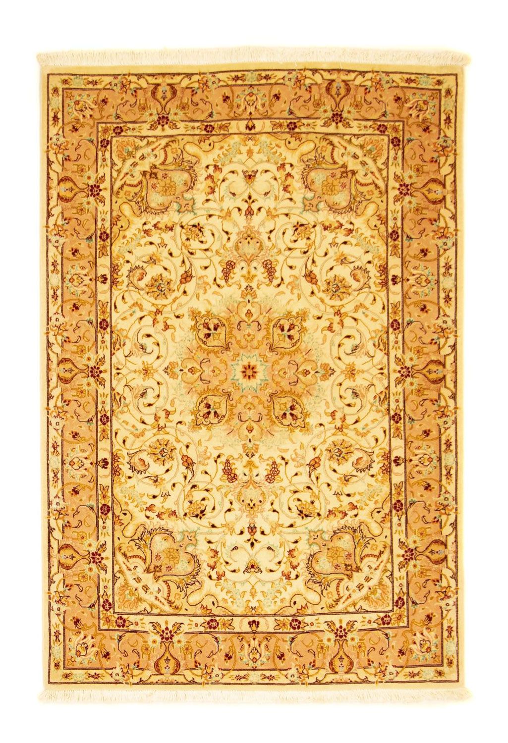 Tapis persan - Tabriz - Royal - 147 x 102 cm - beige