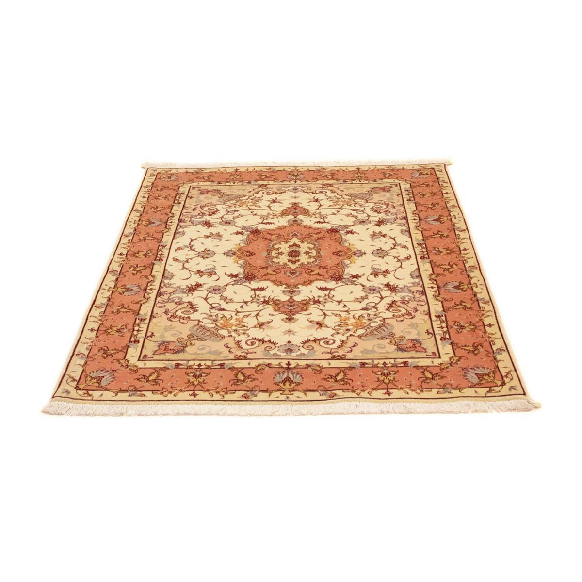 Tapis persan - Tabriz - Royal - 141 x 103 cm - beige