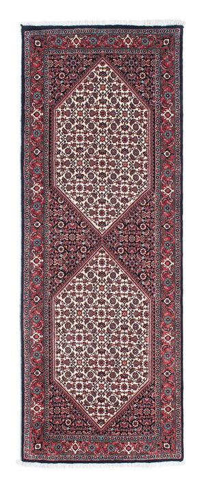 Tapis de couloir Tapis persan - Bidjar - 203 x 72 cm - rouge
